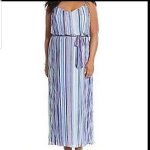 💙Lane Bryant 18/20 Striped Maxi Dress